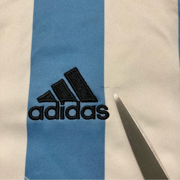 Argentina 2014/15 Adidas Climacool Home Soccer Jersey Shirt Blue White Striped - Picture 13 of 13